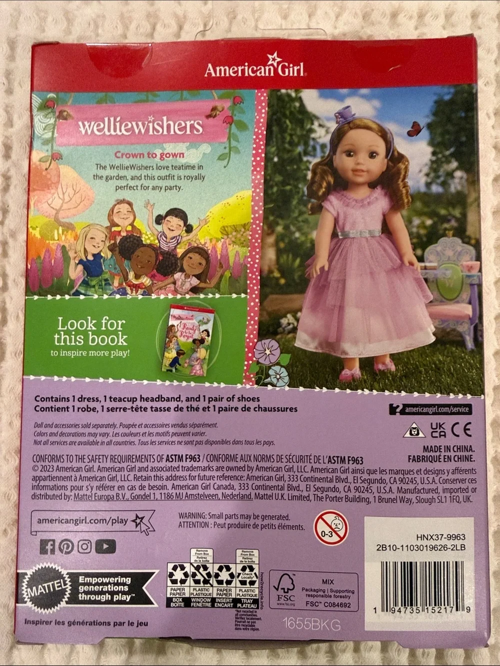 American Girl Welliewishers Ready to Be Royal Outfit NWT